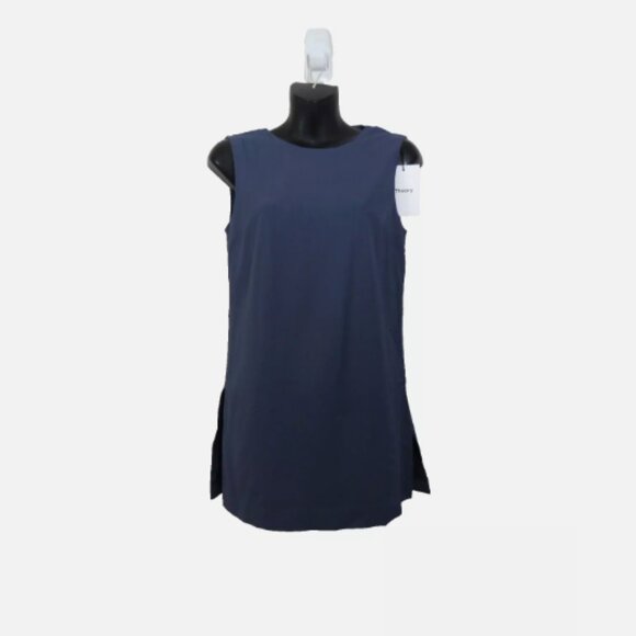 Theory Size Small Yinga Top Sleeveless Mod Shell Blue Basic Career NEW - Picture 1 of 8